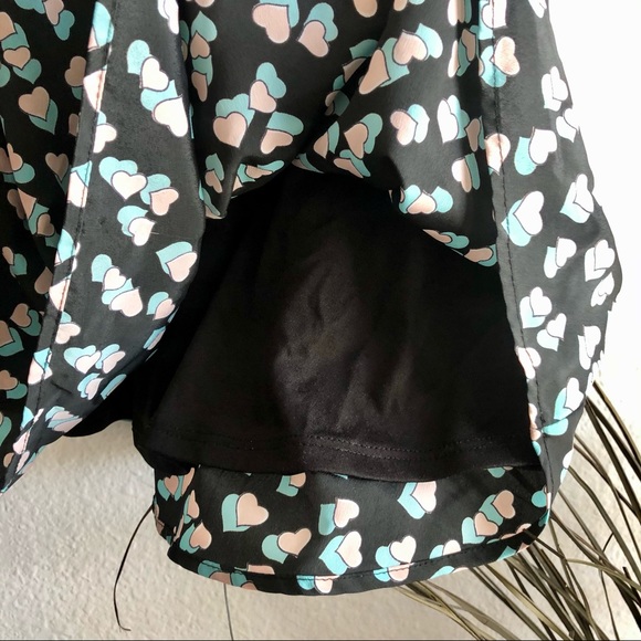 **SOLD** Modcloth navy heart pattern a line dress - Picture 7 of 8